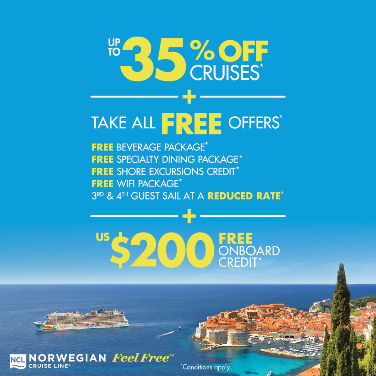 Norwegian Cruise Lines Waitangi Sale