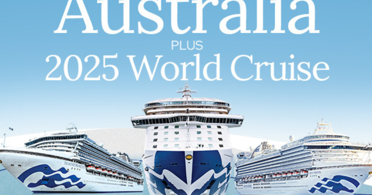 Princess Cruises 2025 World Cruise on Crown Princess direct from