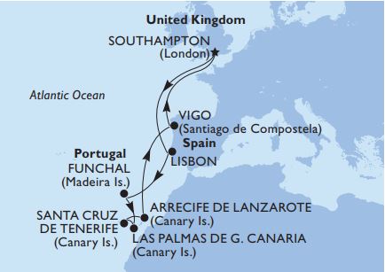 msc cruises 96 hours