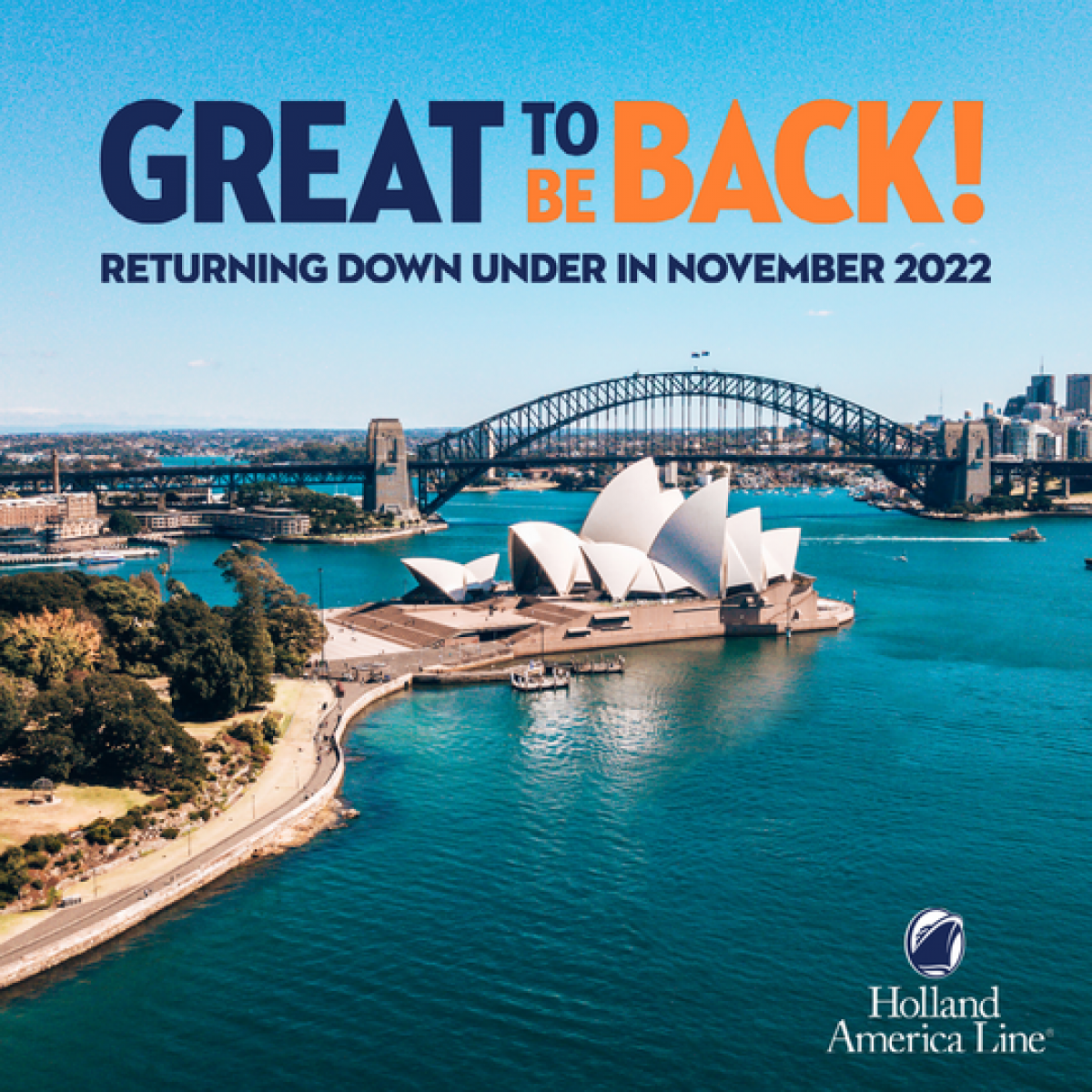 Holland America Great to be back cruise sale