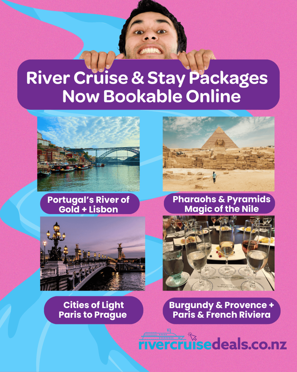 River Cruise & Stay packages now bookable online