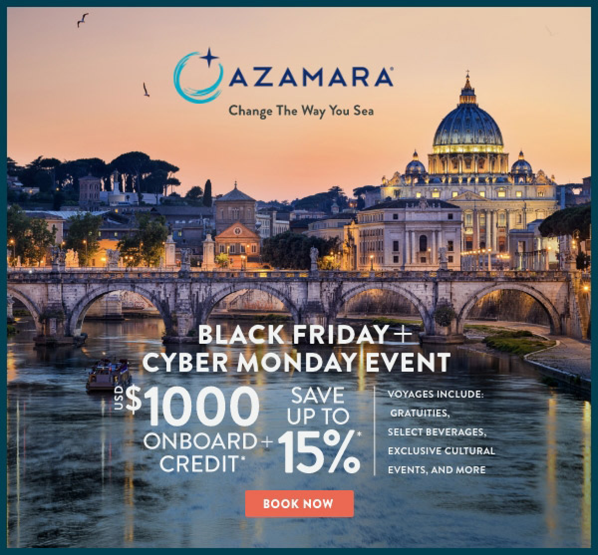 Azamara Black Friday Cyber Monday Cruise Sale