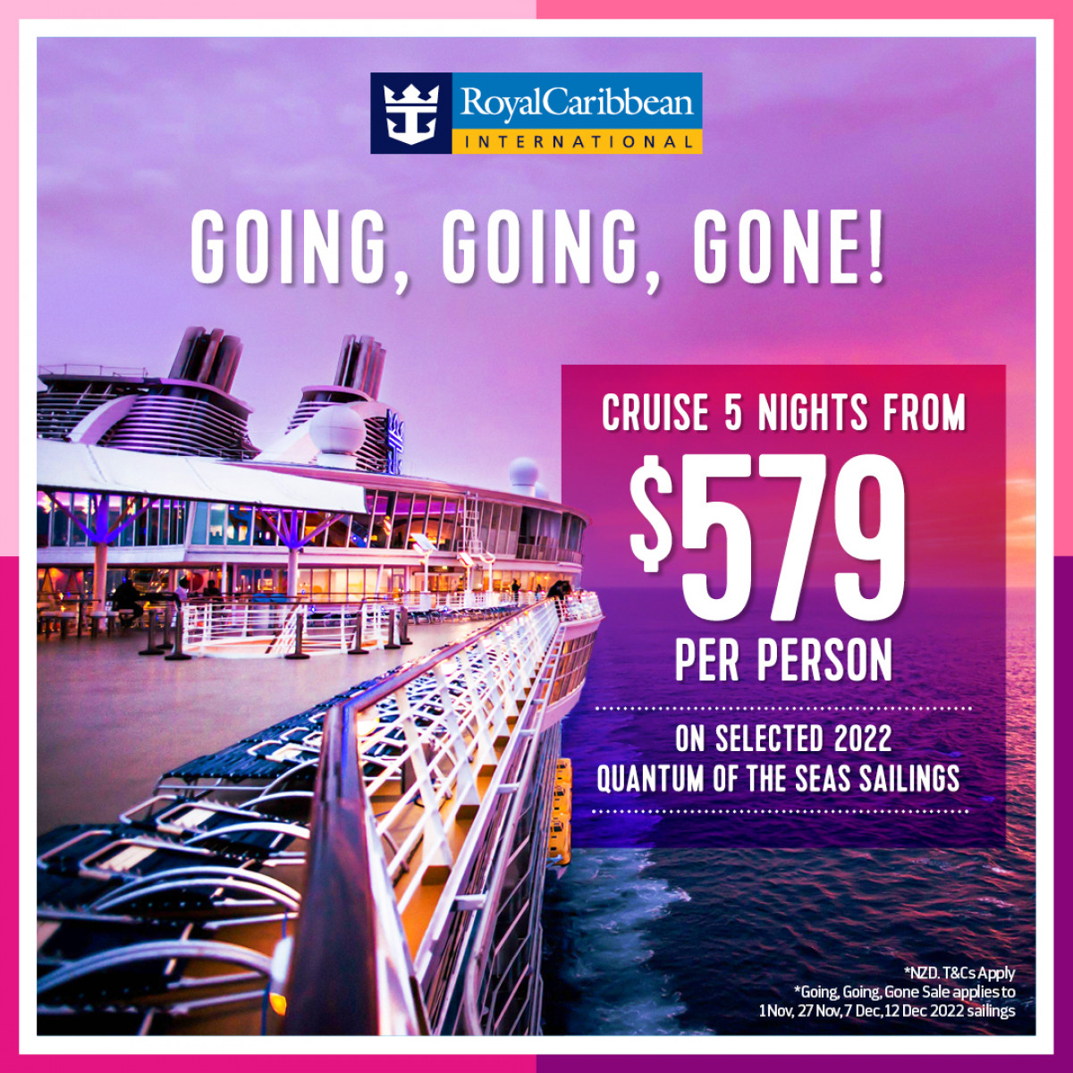 Royal Caribbean Quantum Flash Sale