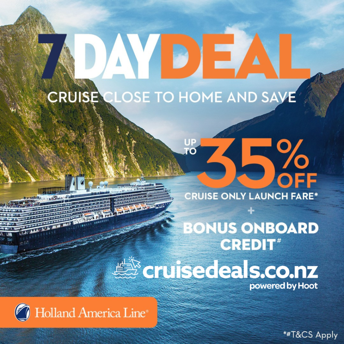 Local Cruise Savings with Holland America 