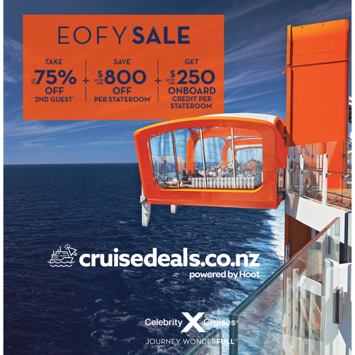 Celebrity Edge Discount Fares & Free Spending Money 