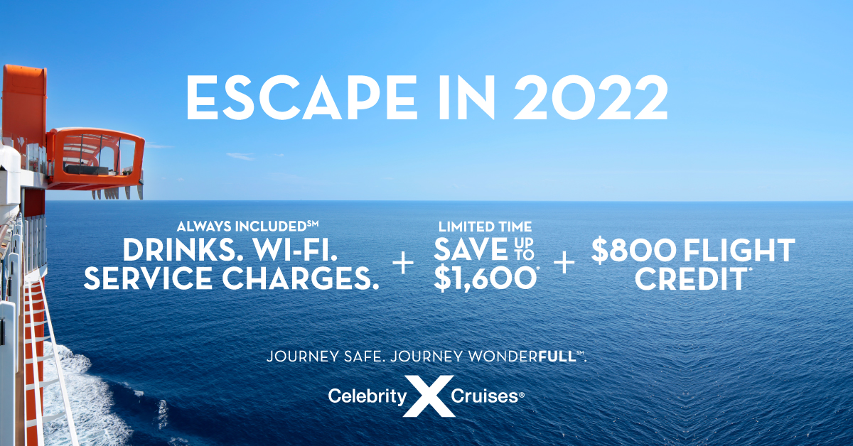 Celebrity Cruises Escapes in 2022