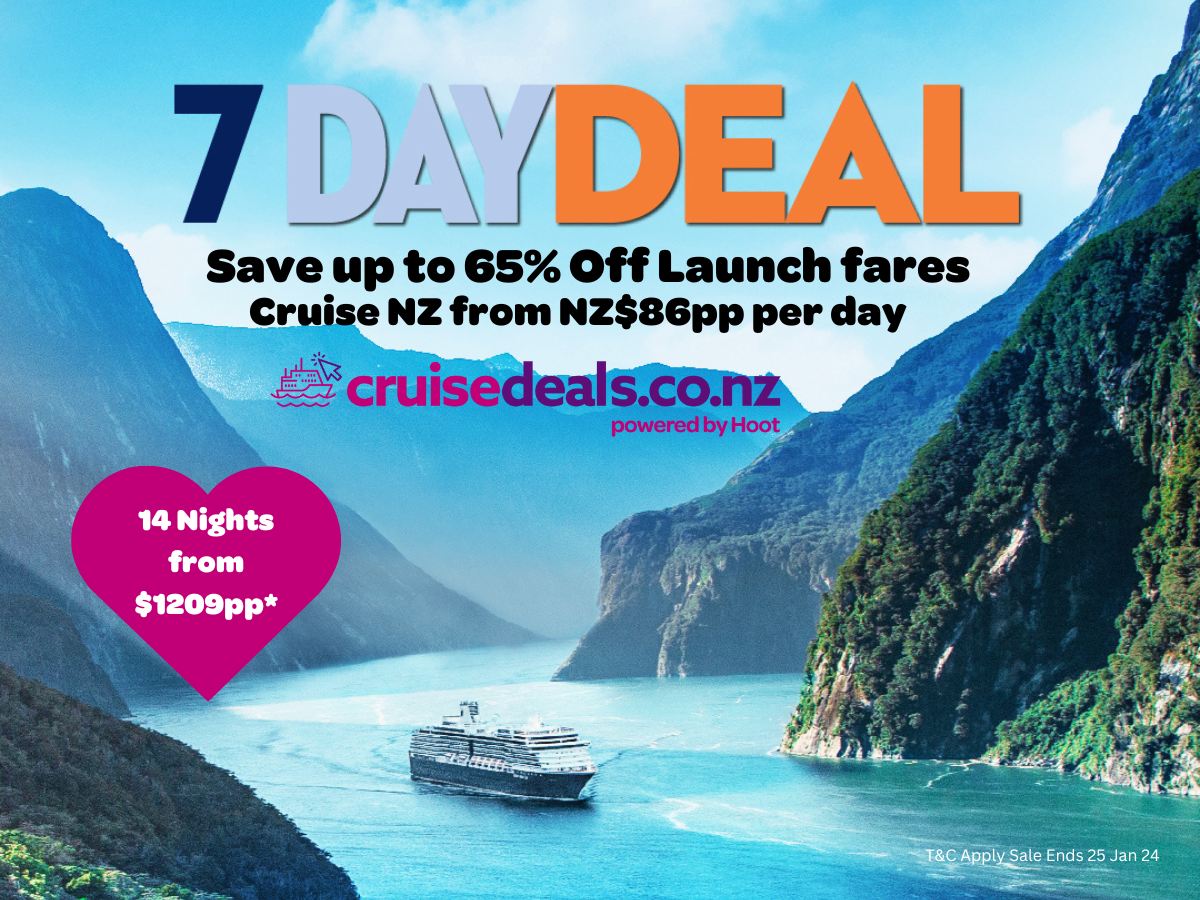 Save up to 65% Off Holland America NZ Cruises