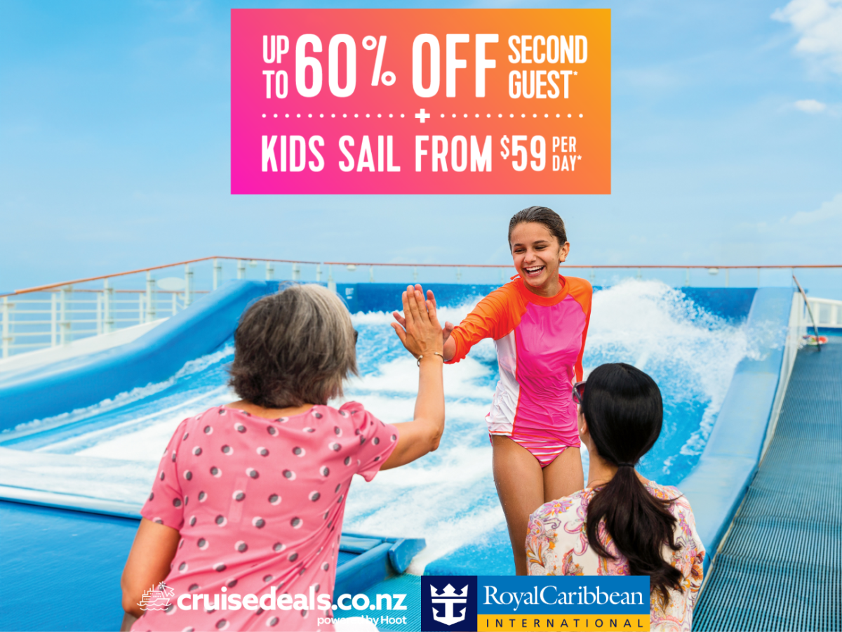 Royal Caribbean Up to 60% off 2nd Guest + Kids sail from AU$59 per day*