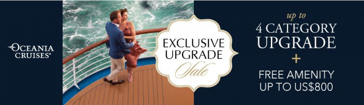Oceania Cruises Exclusive Upgrade Sale