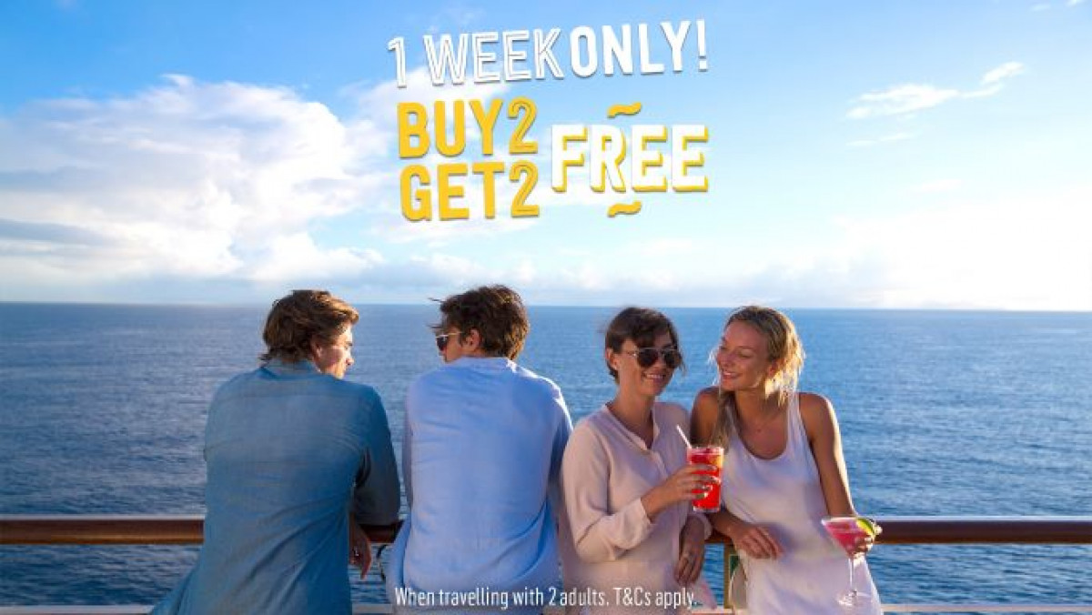 P&O Cruises Buy 2 Get 2 Free