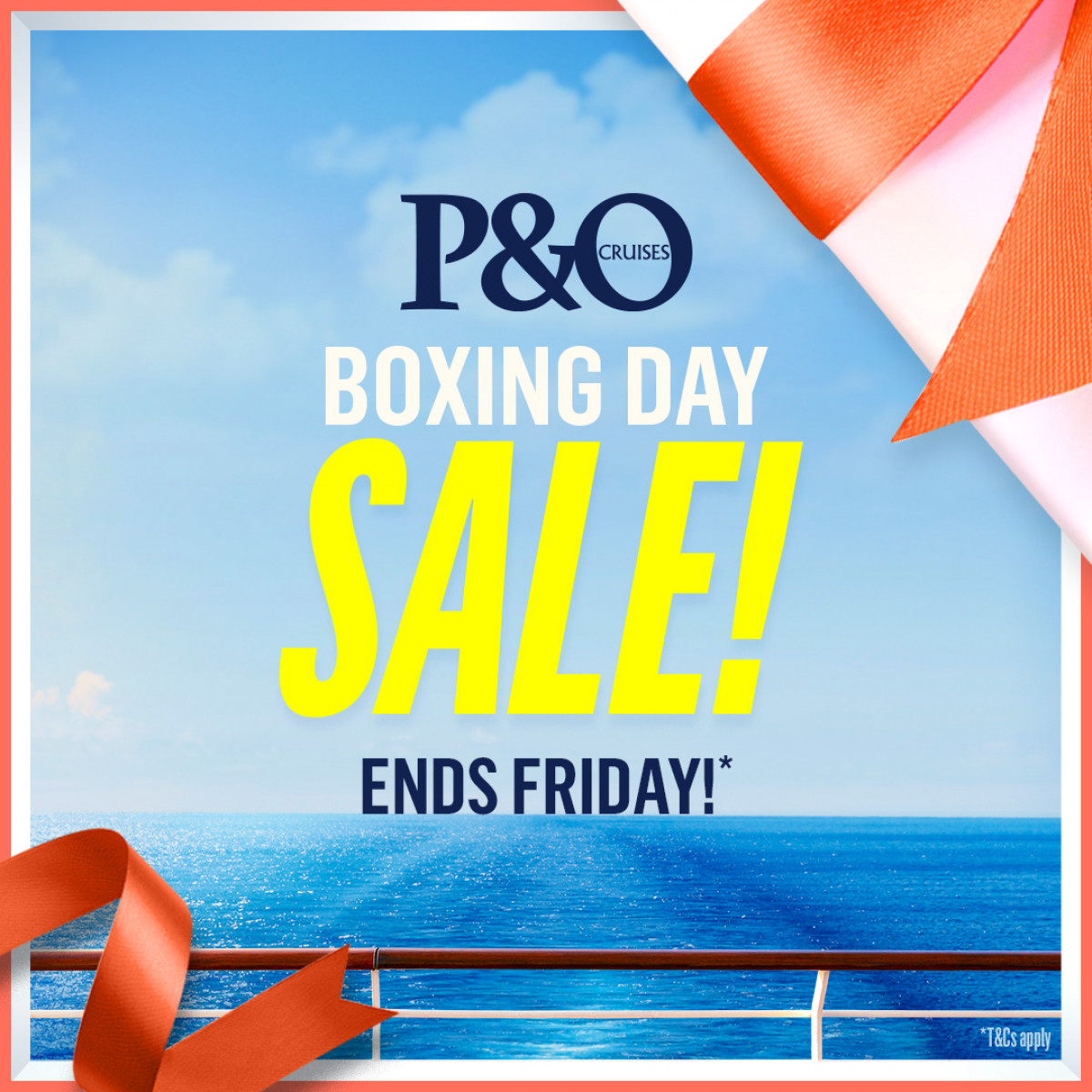 P&O Cruises Boxing Day Cruise Sale
