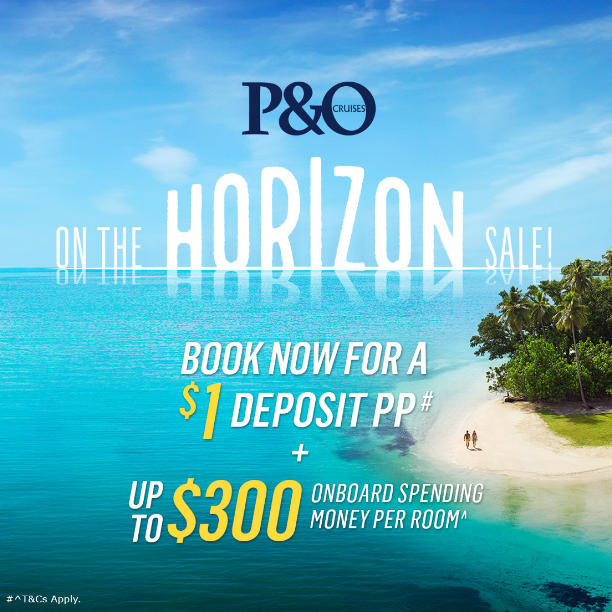 P&O Cruises Free Spending Money for just $1 Deposit