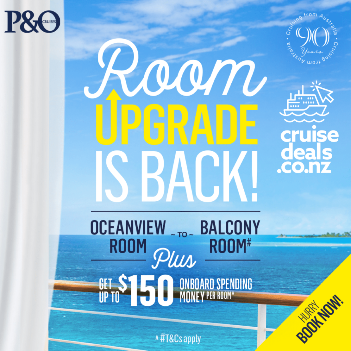 P&O Cruises Room Upgrades & Free Spending Money