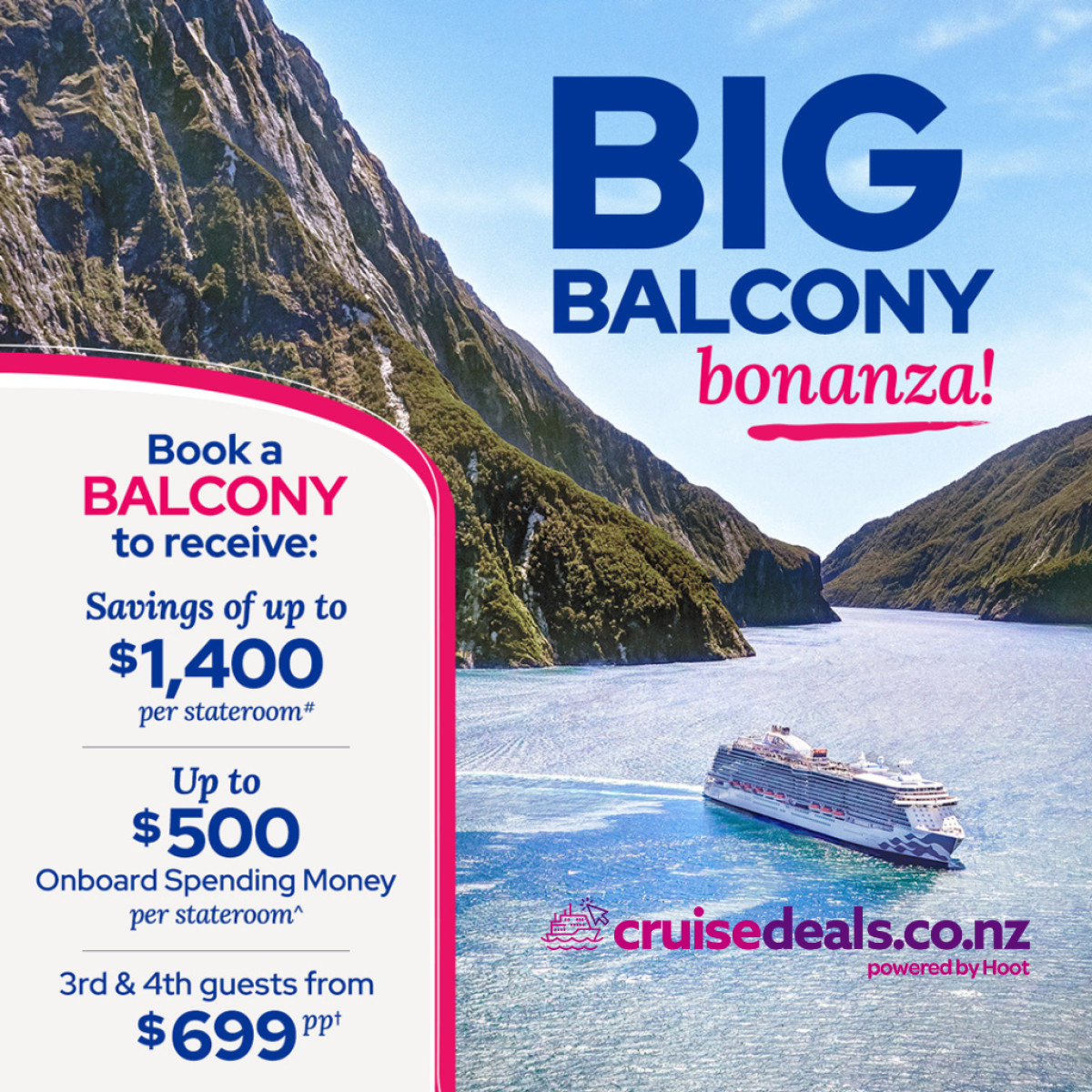 Princess Cruises Big Balcony Bonanza