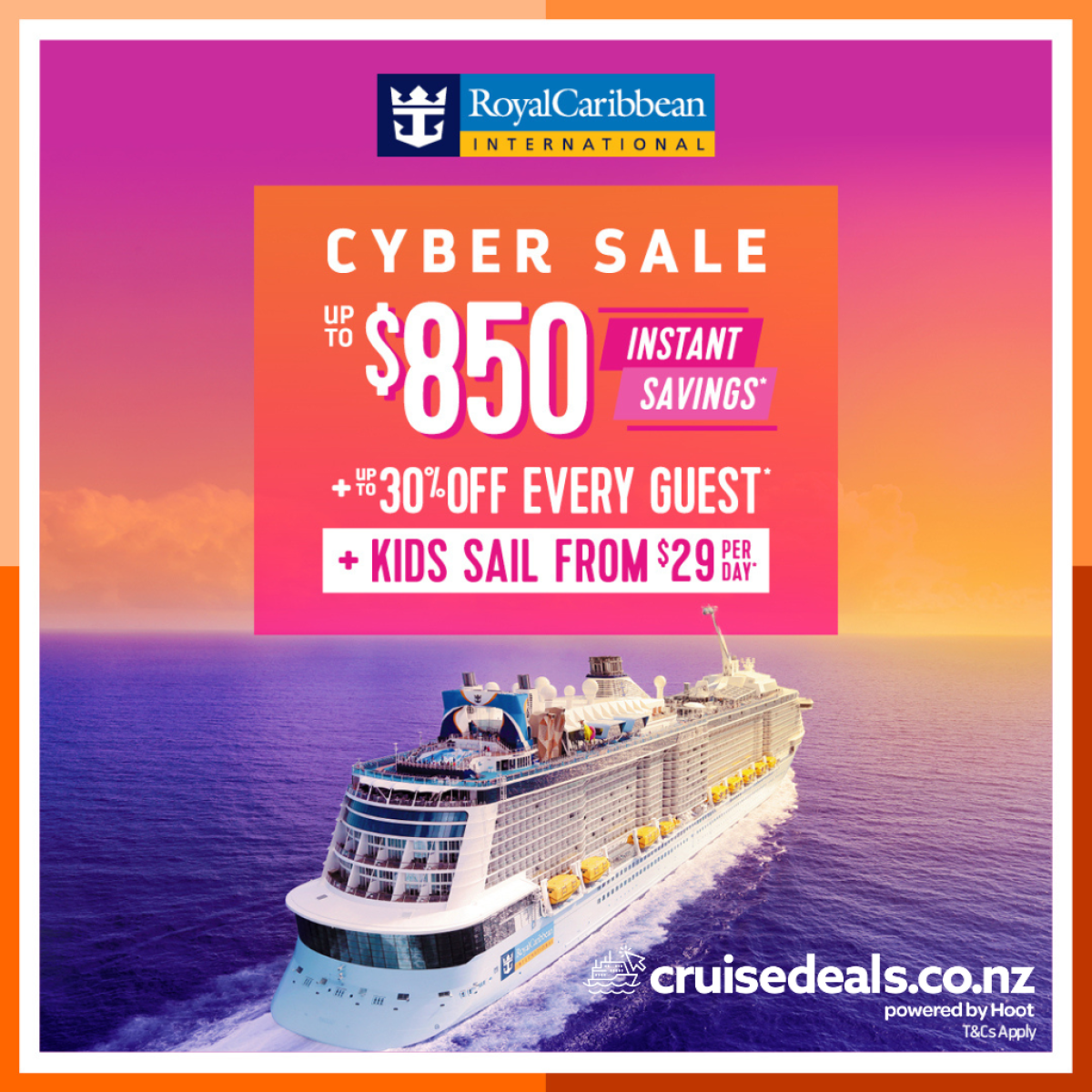 Royal Caribbean Cyber Cruise Sale