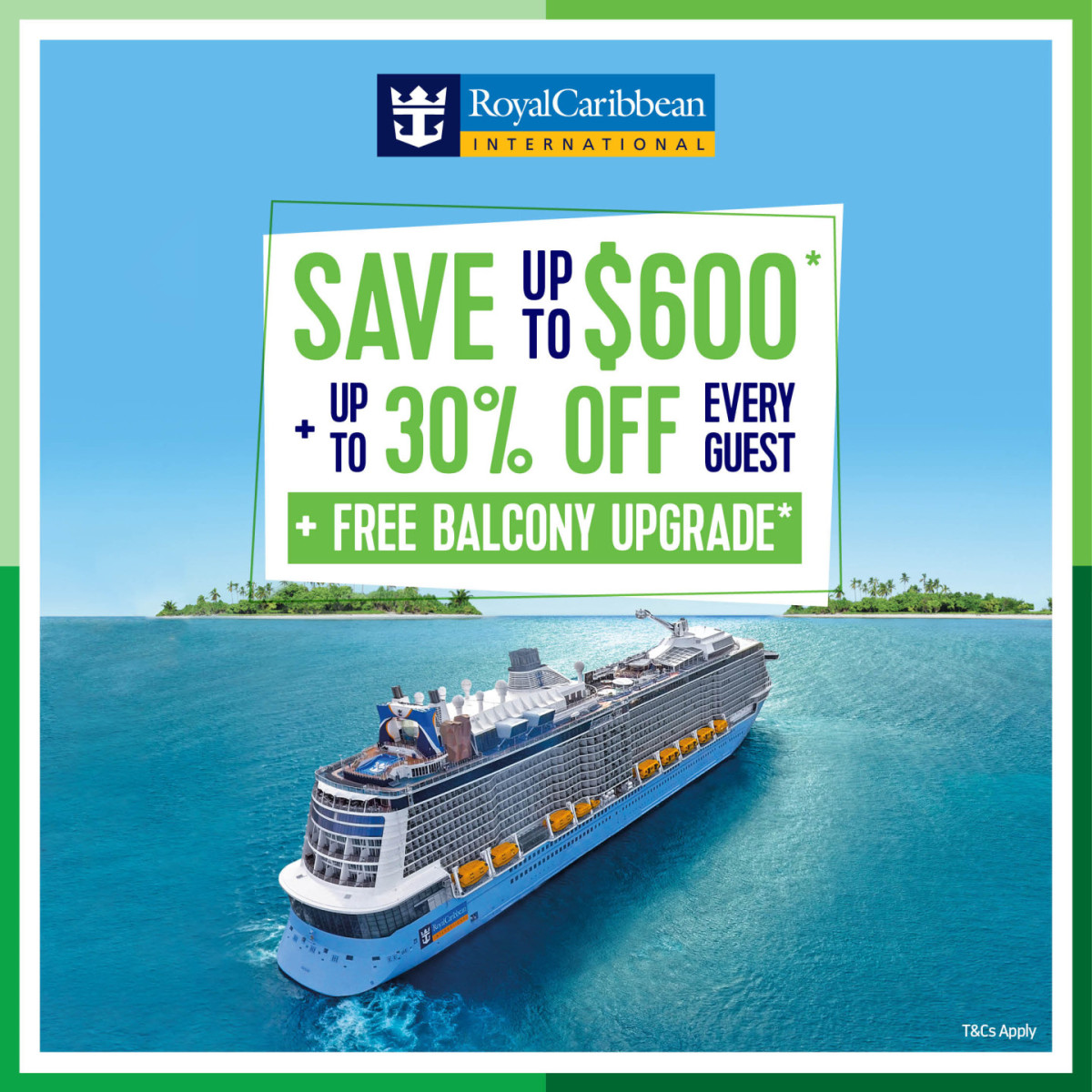 Royal Caribbean Savings & Upgrade Offer