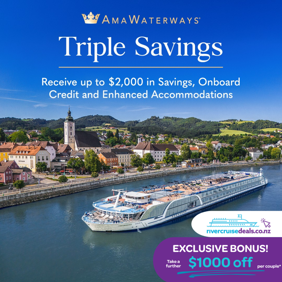 Best Savings on AmaWaterways River Cruises for 2026