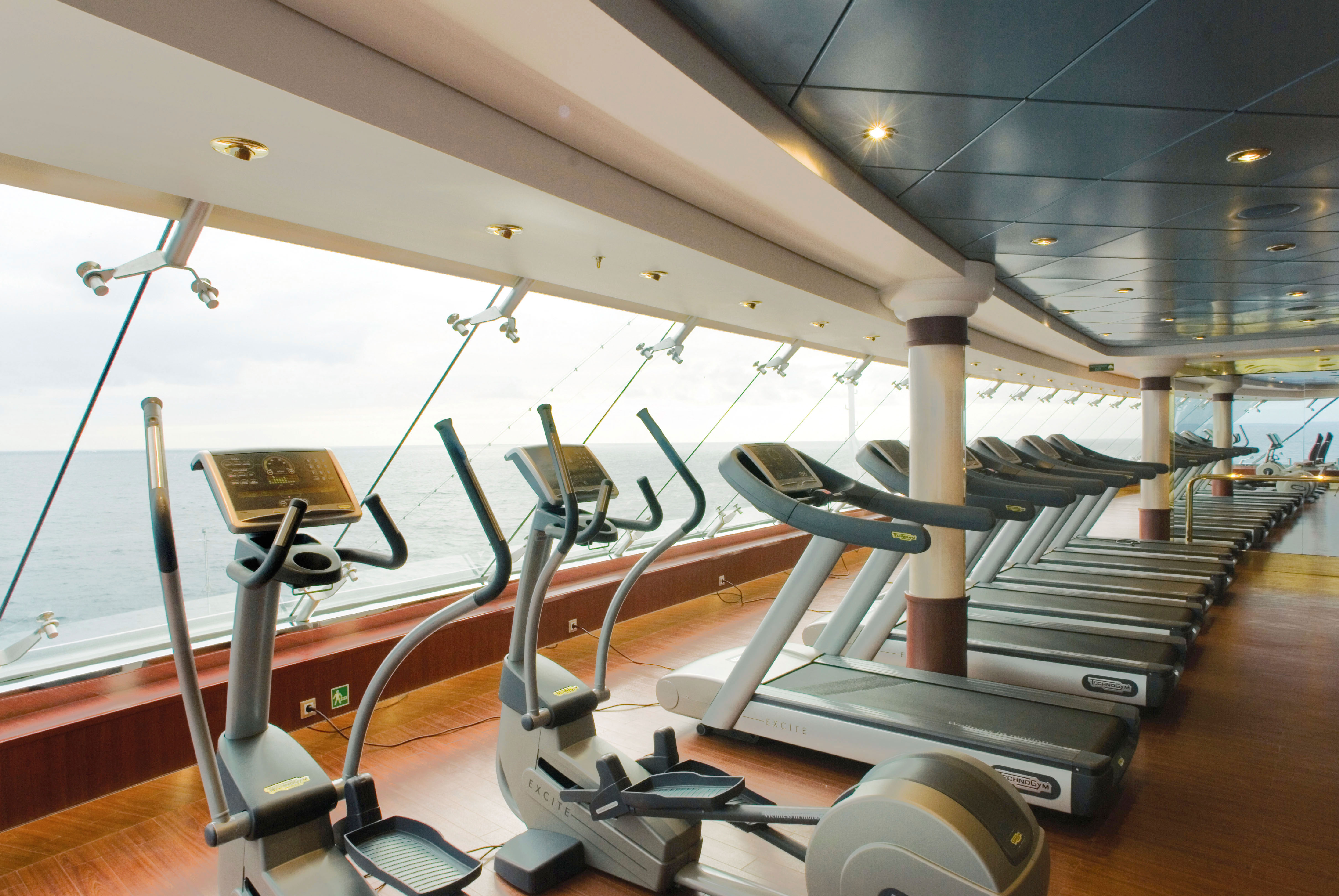 Exercise with ocean views