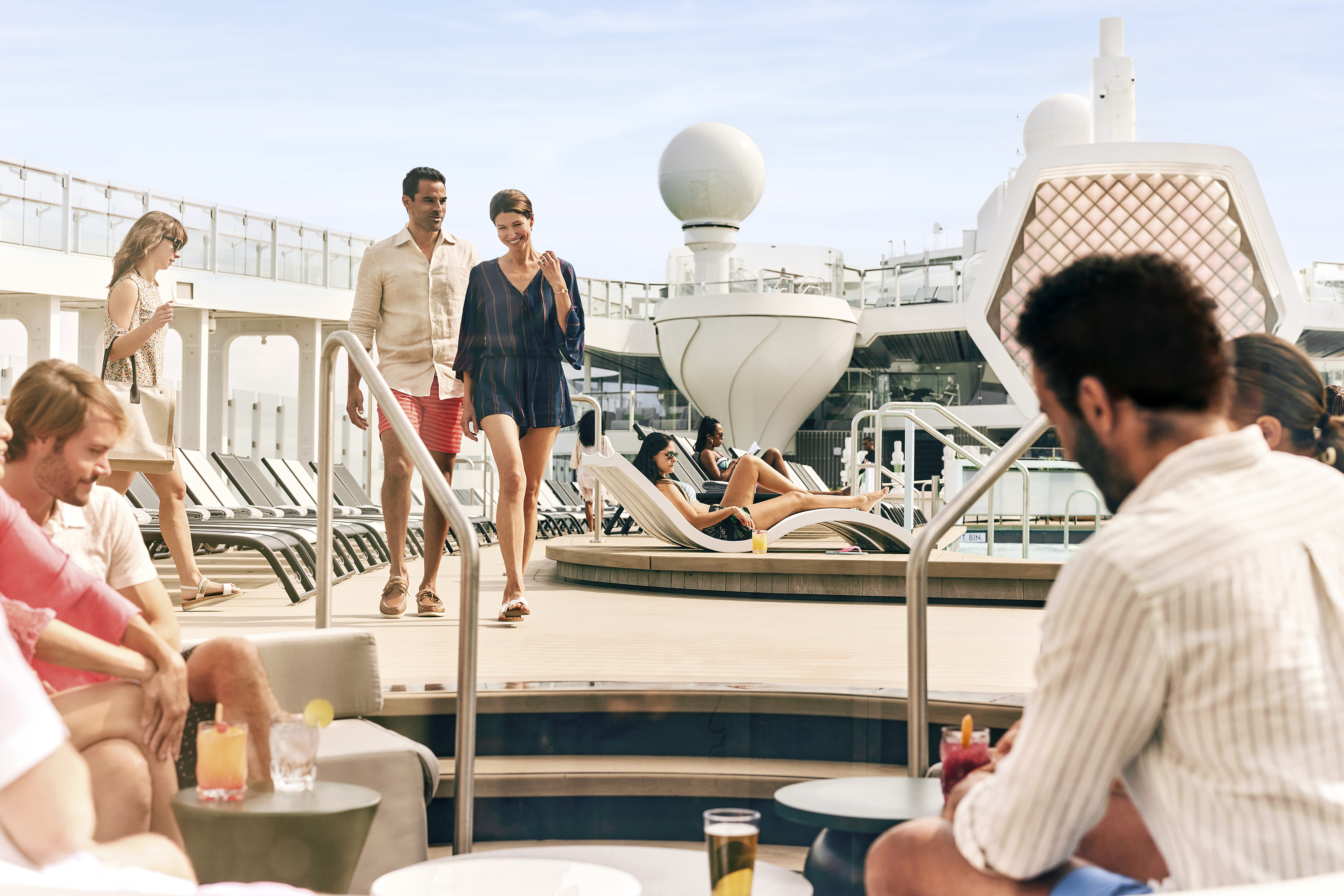 On the Resort deck, you’ll find one of the most popular spots - the adults-only Solarium