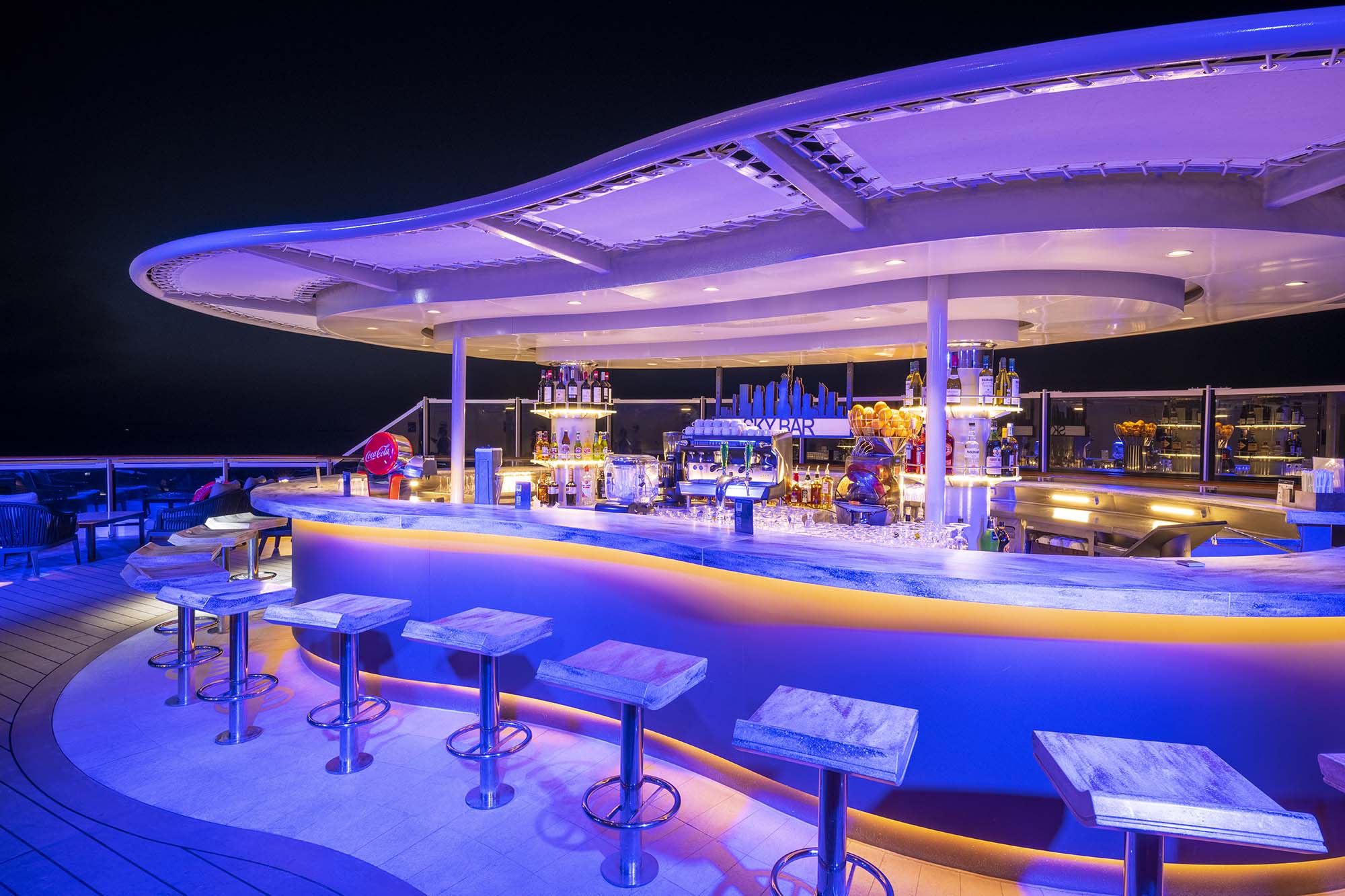 Have a drink at the Sky bar