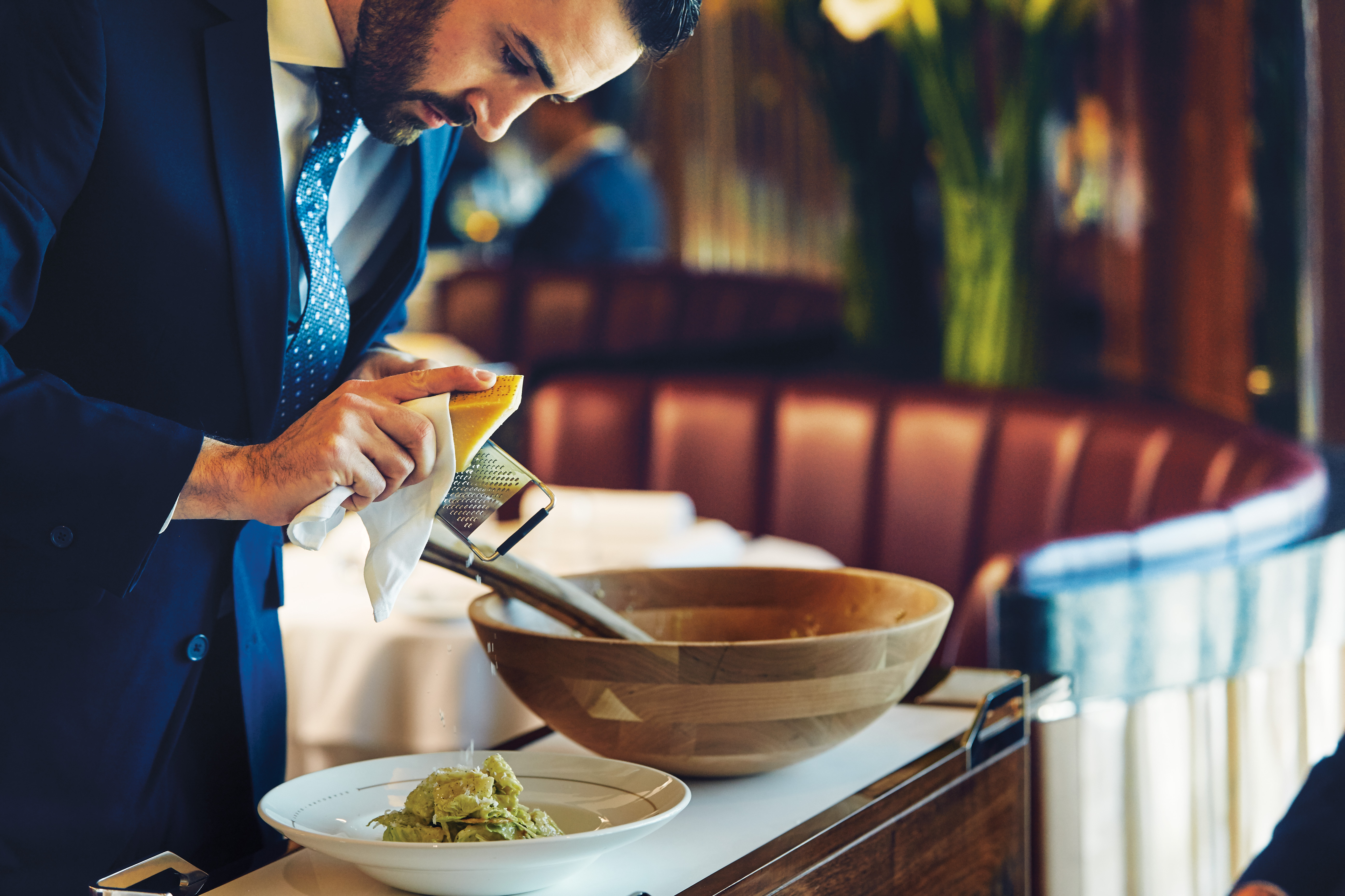 Pasta prepared at your table
