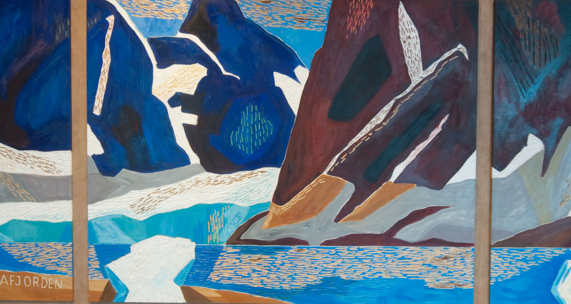 The specially commissioned art at Fram is created by local artists from the Arctic Circle