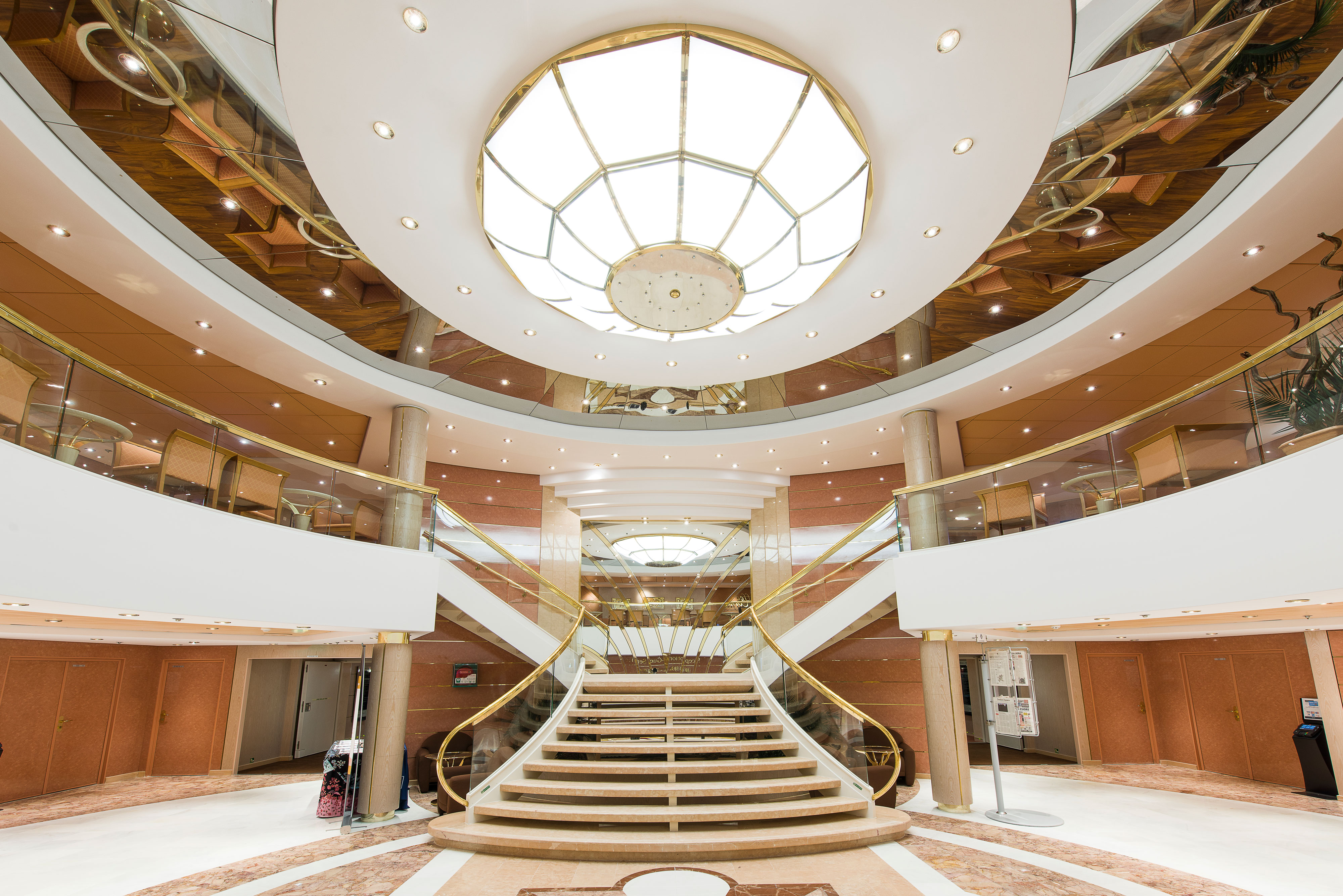 The atrium – the heart of the ship