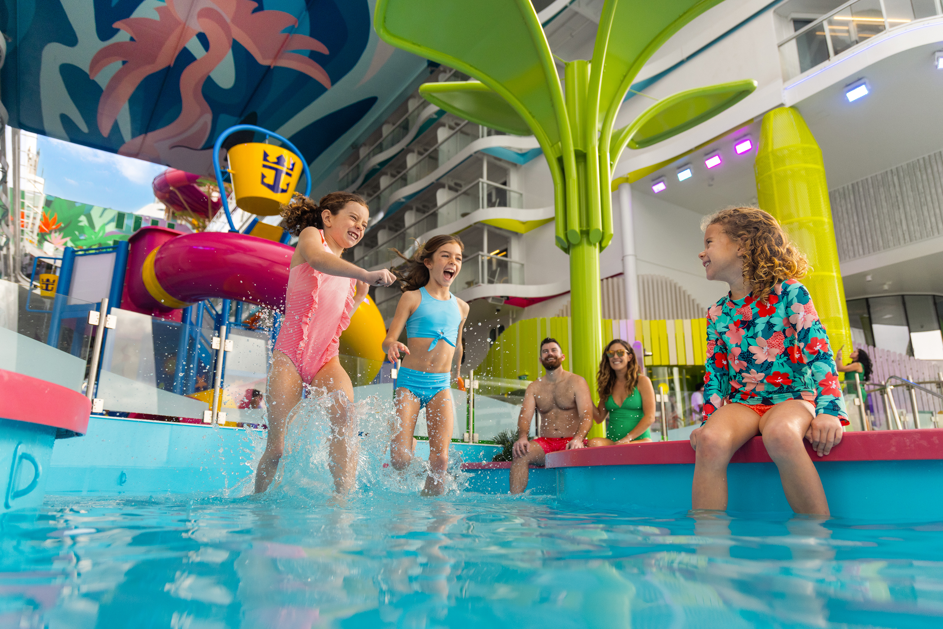 Splashaway Bay and Baby Bay at Surfside await along with a merry-go-round, arcade games and kids' clubs