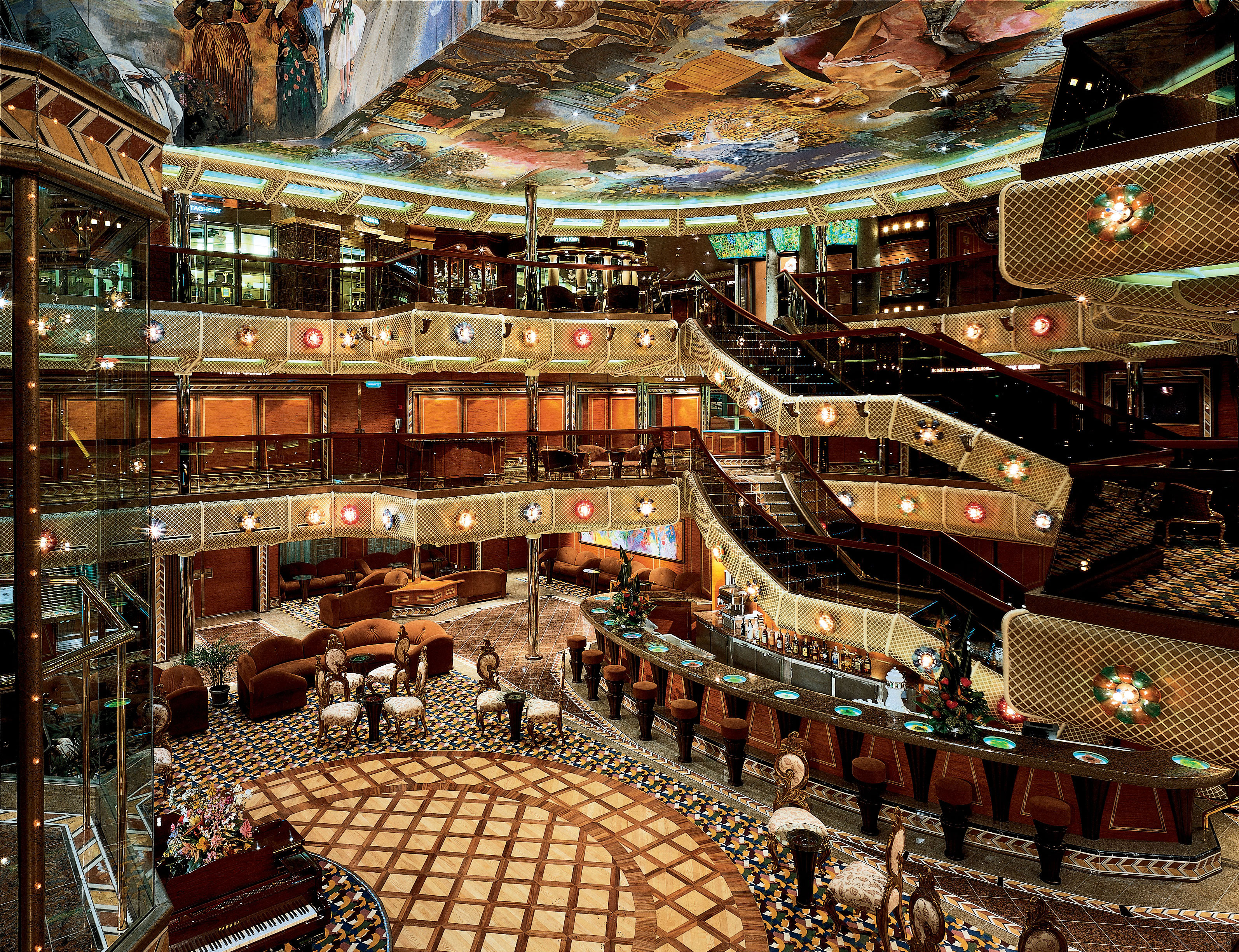 The atrium – the heart of the ship