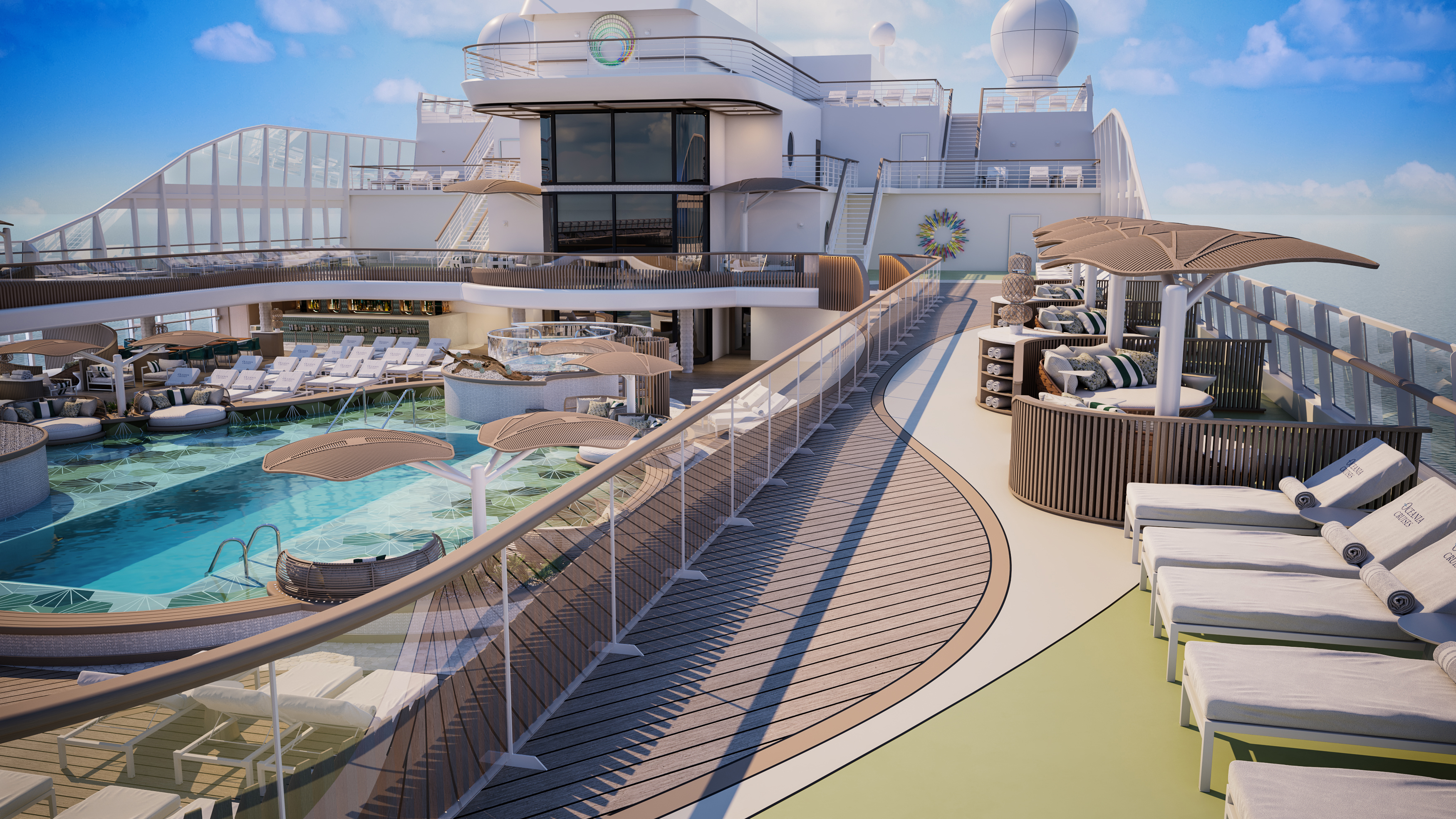 The pool deck
