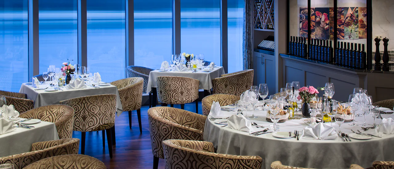 The chef's specialty restaurant with a delicious tasting menu