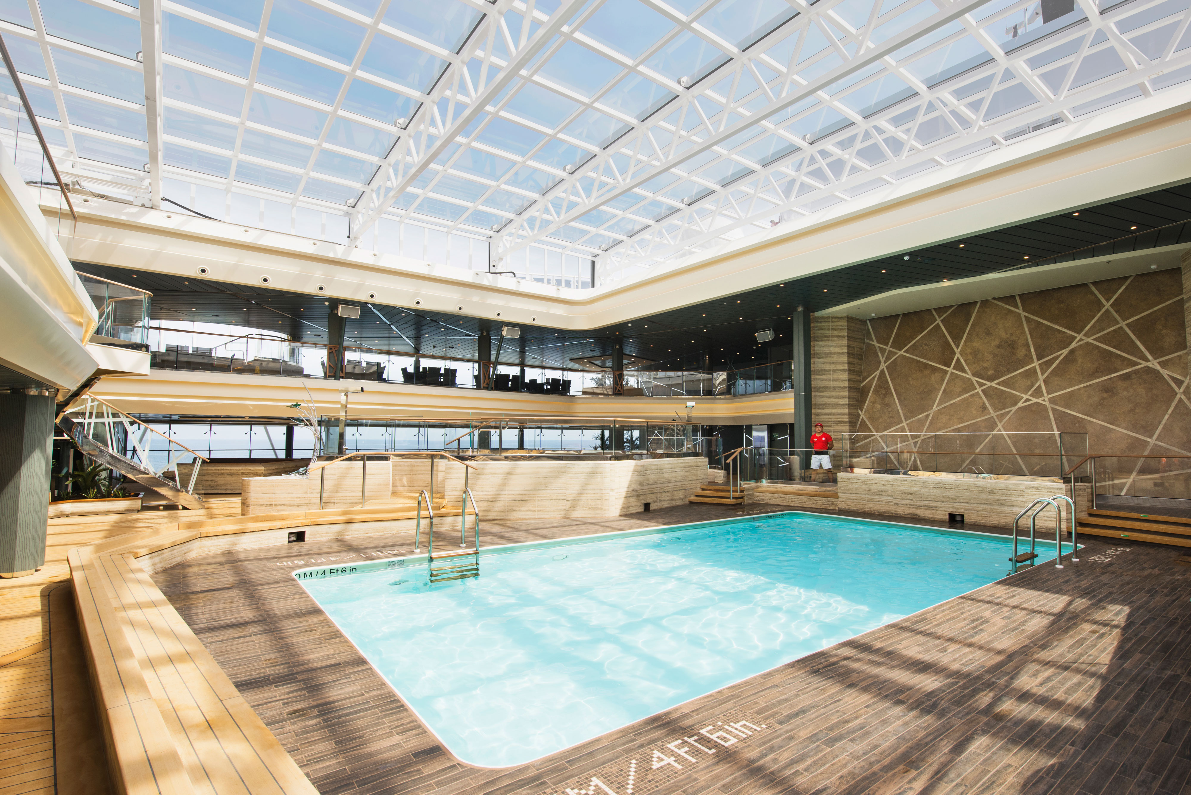 The pool with retractable roof