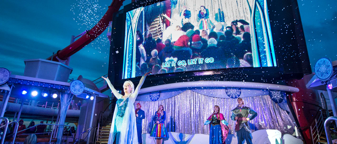 Watch a Disney movie under the stars