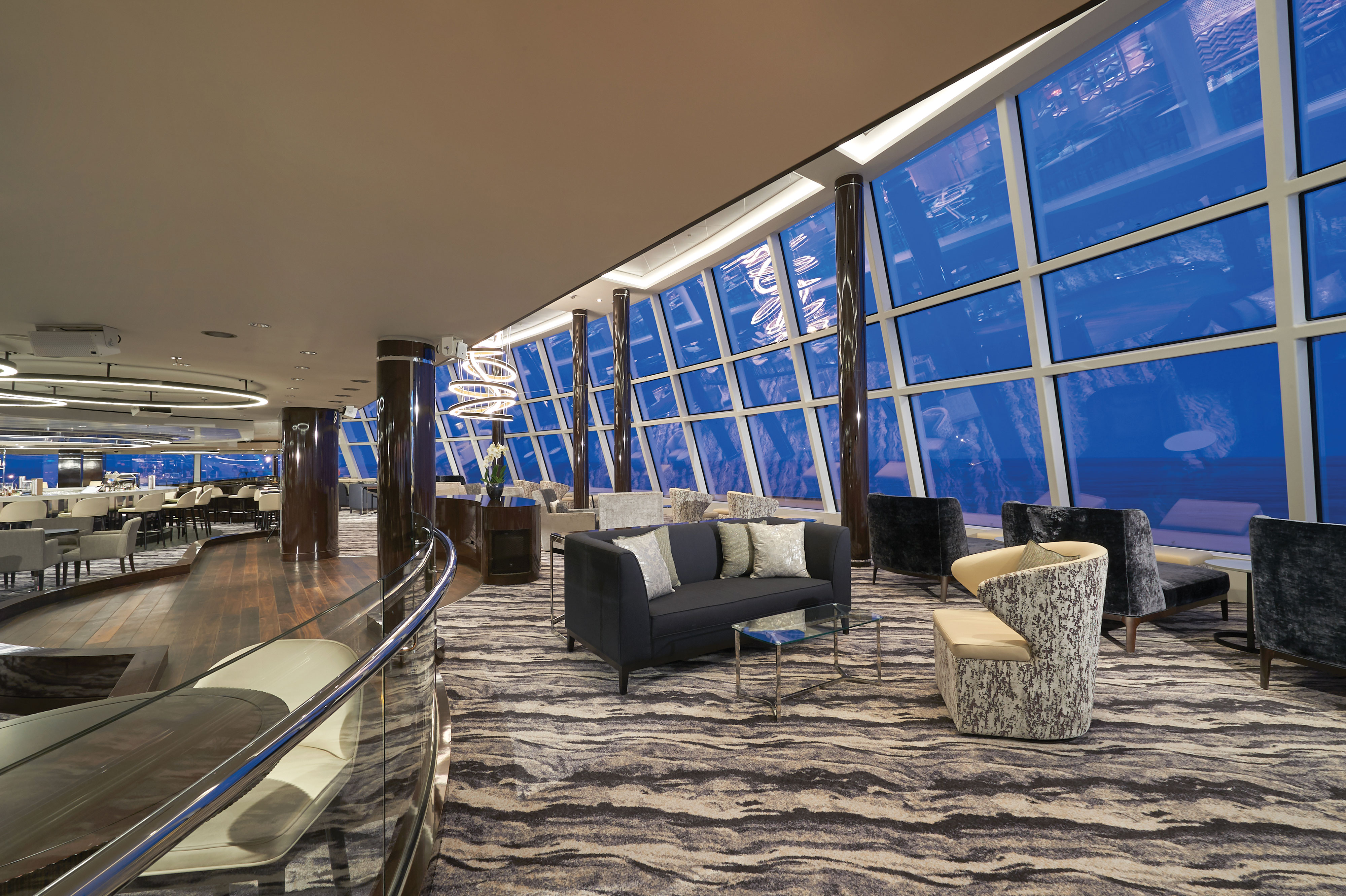 Enjoy the view from the observation lounge