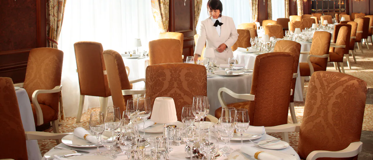 The main dining room