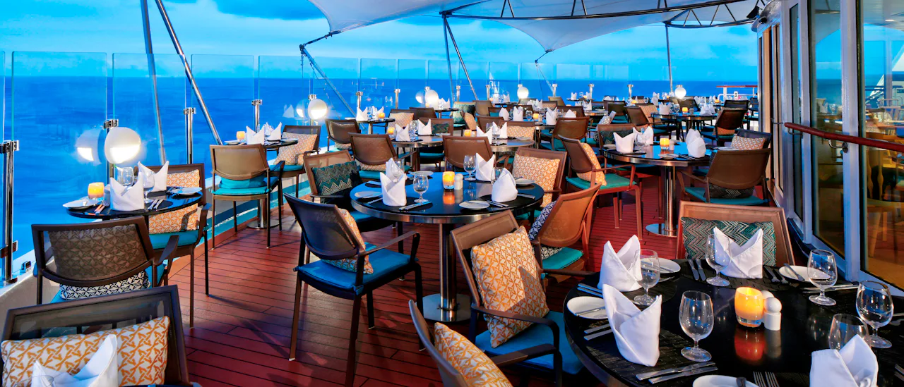 Watch the sunset while having a romantic dinner at Candles