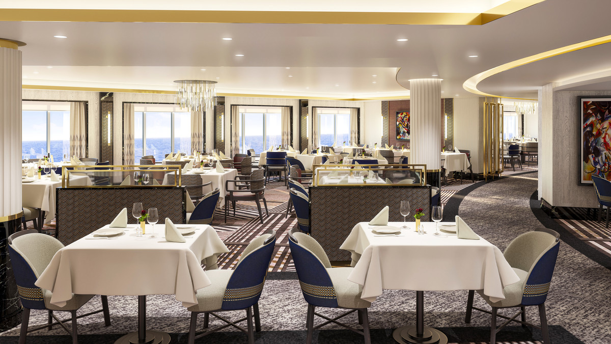 Britannia Restaurant – one of the á la carte restaurants included in your cruise fare