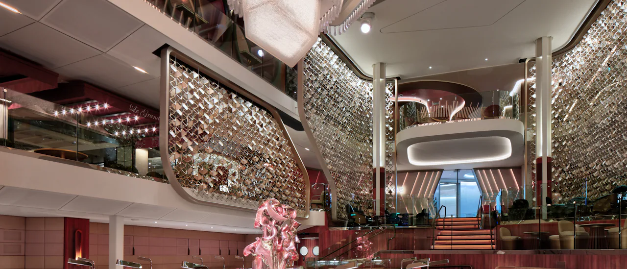Grand Plaza's chandelier features a new shape and hundreds of LED lights