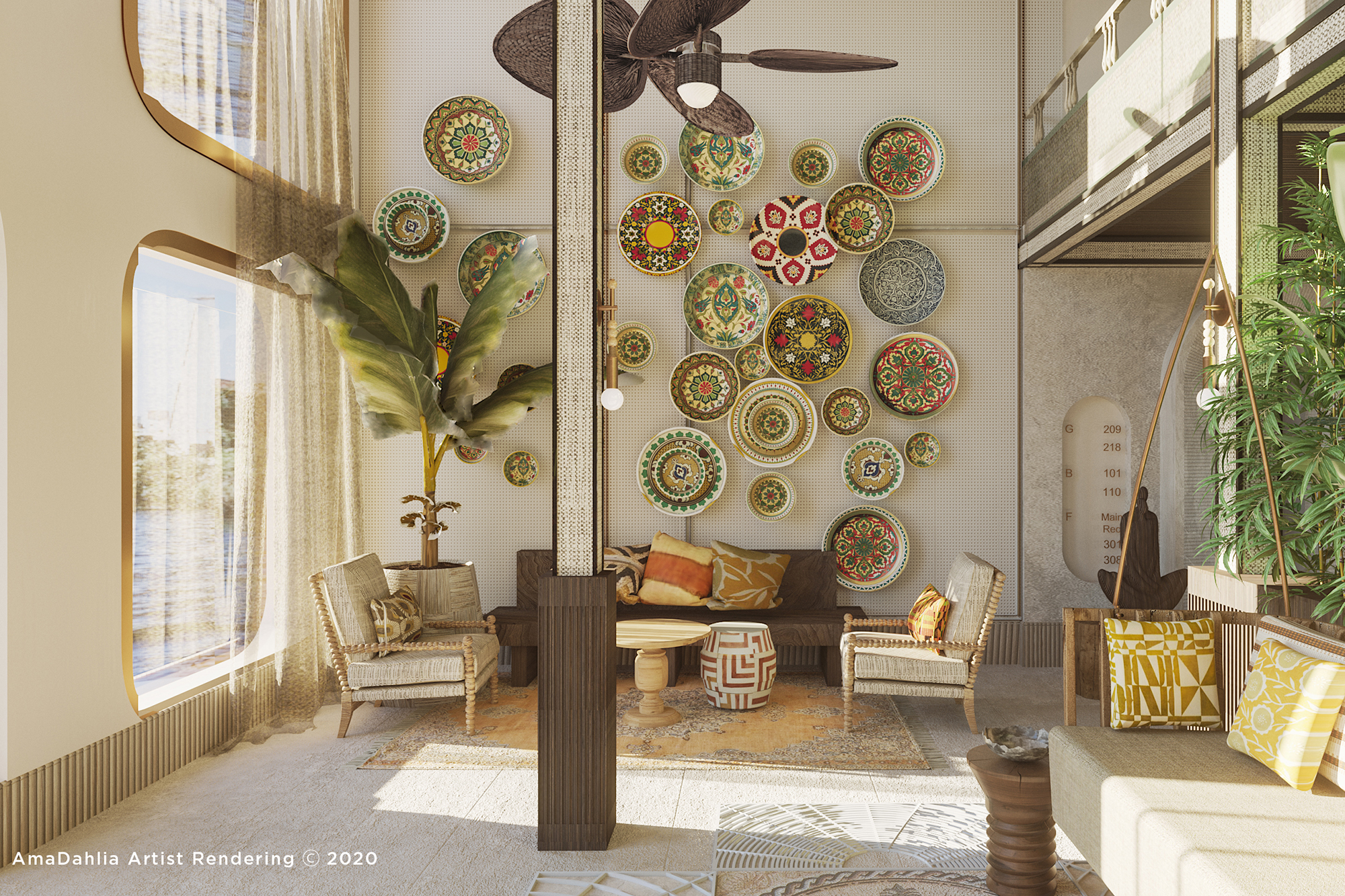 The lobby