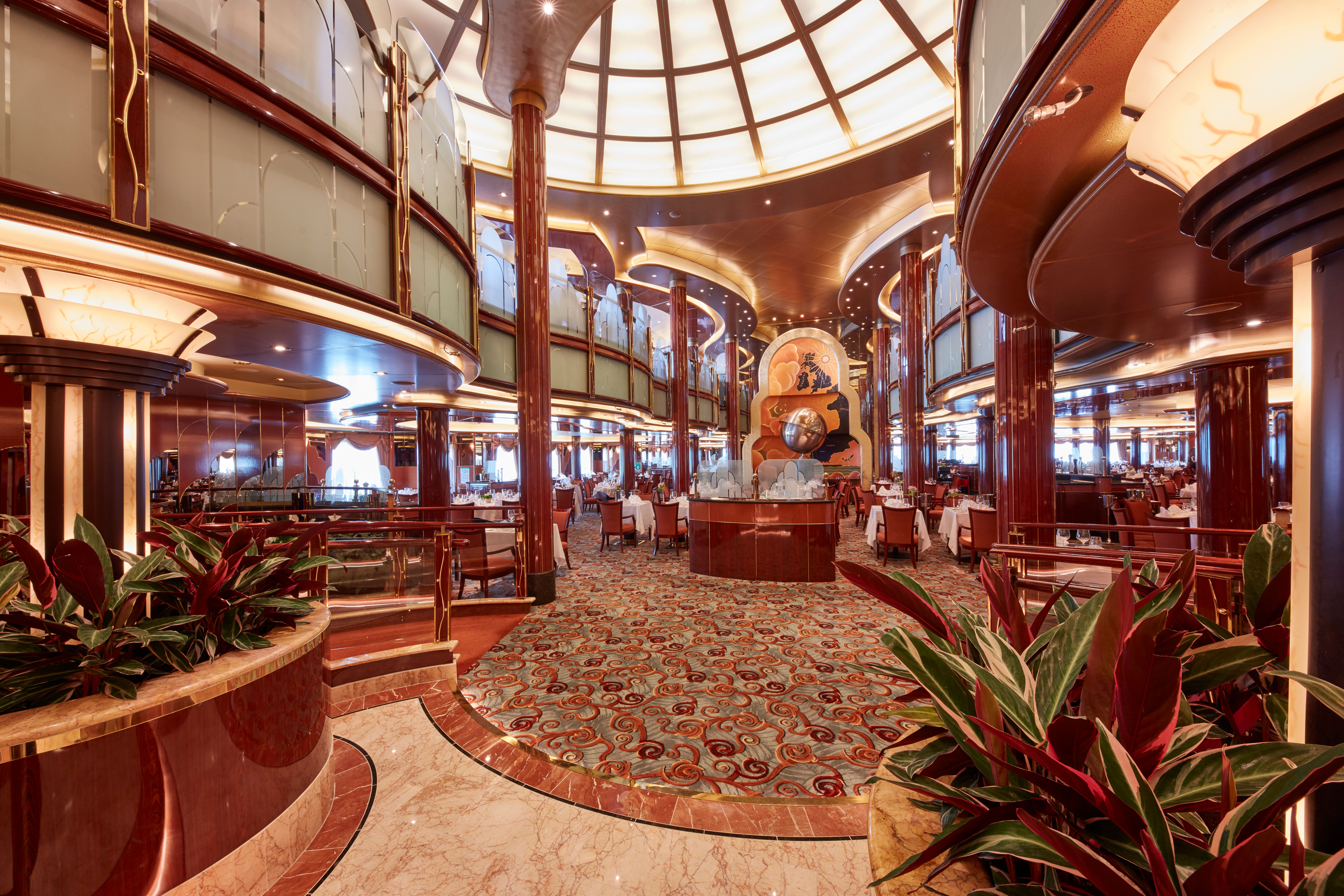 The main dining room included in the fare