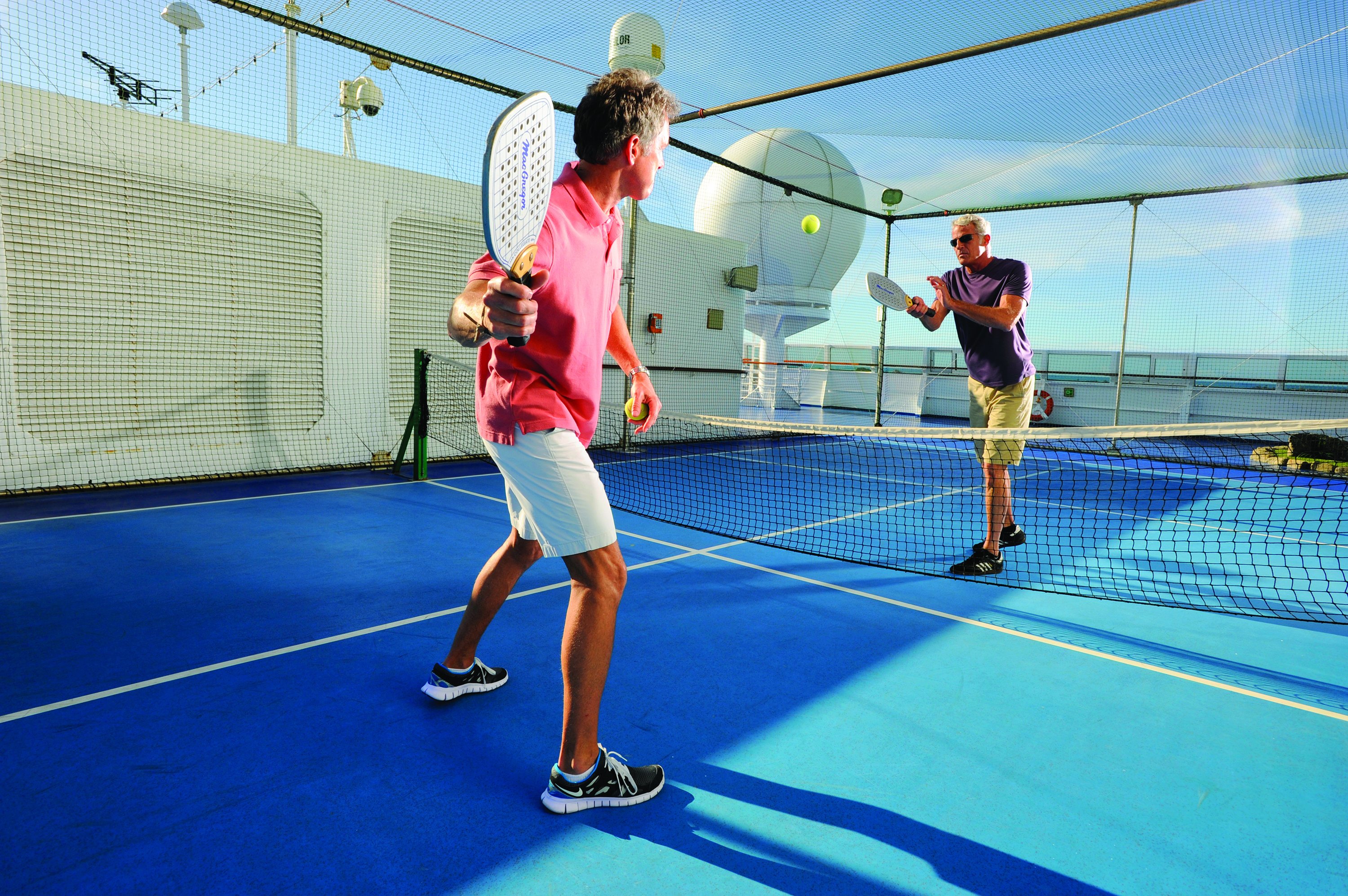 Round up friends for a padel match