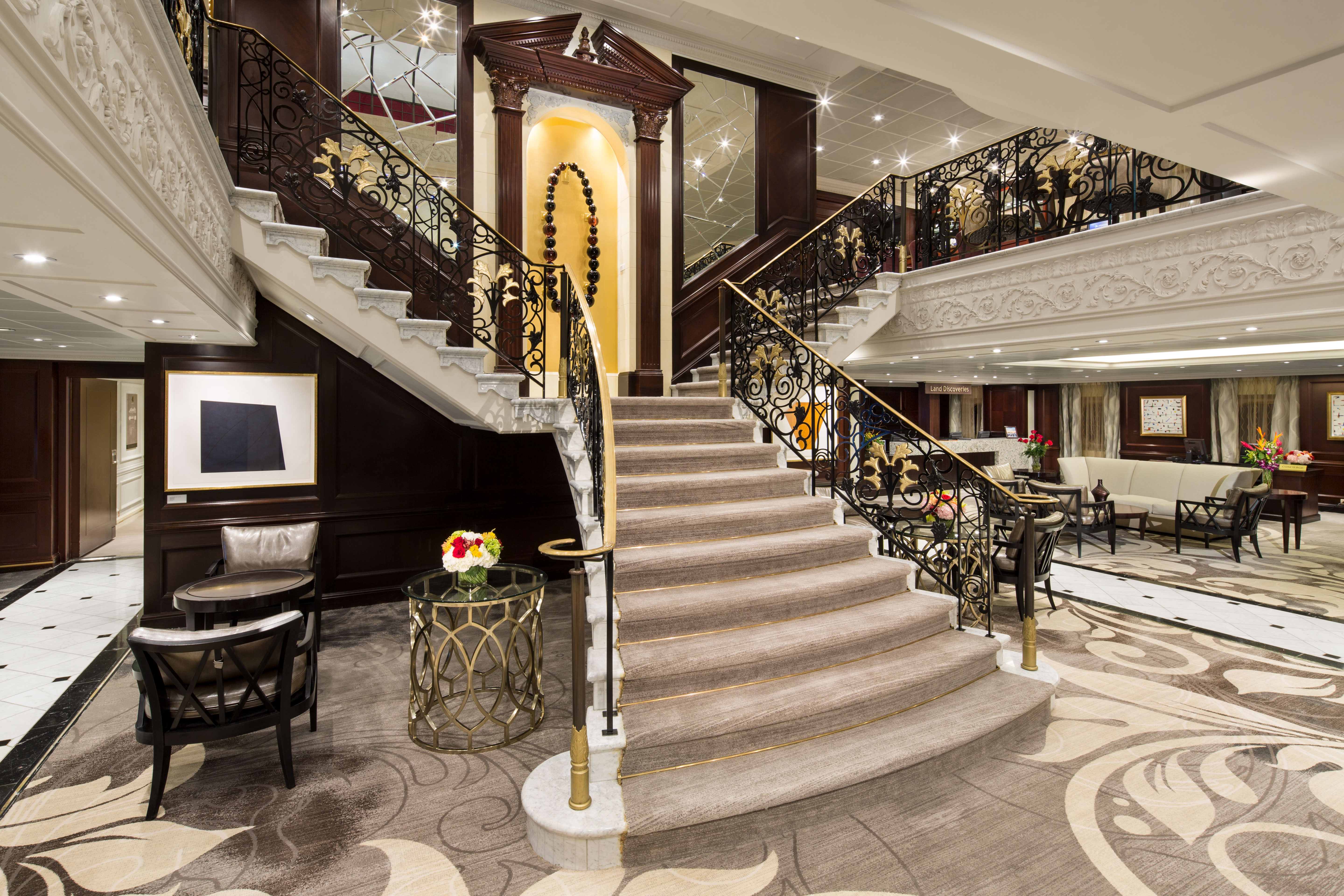 A Classic staircase inspired by the Titanic