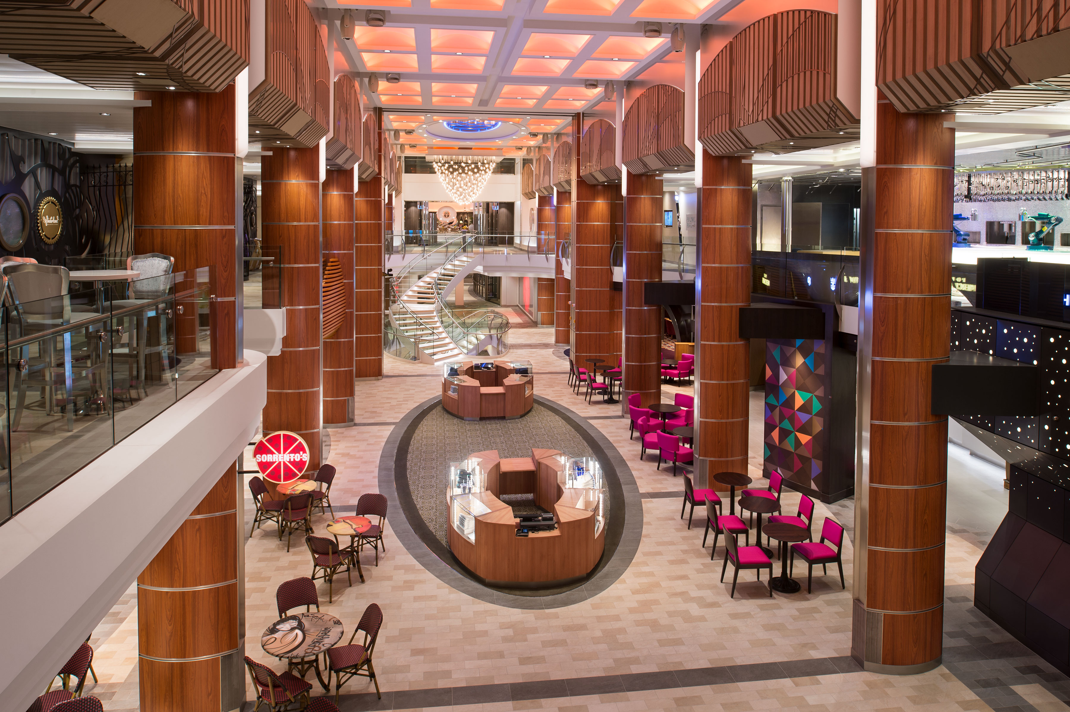 Take a stroll around the shops, bars and restaurants on the Royal Esplanade