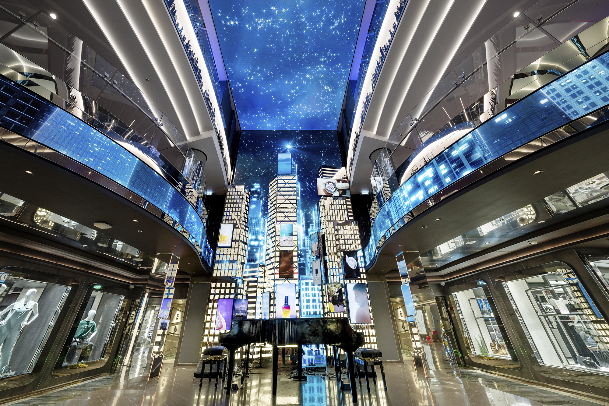 The atrium – the heart of the ship