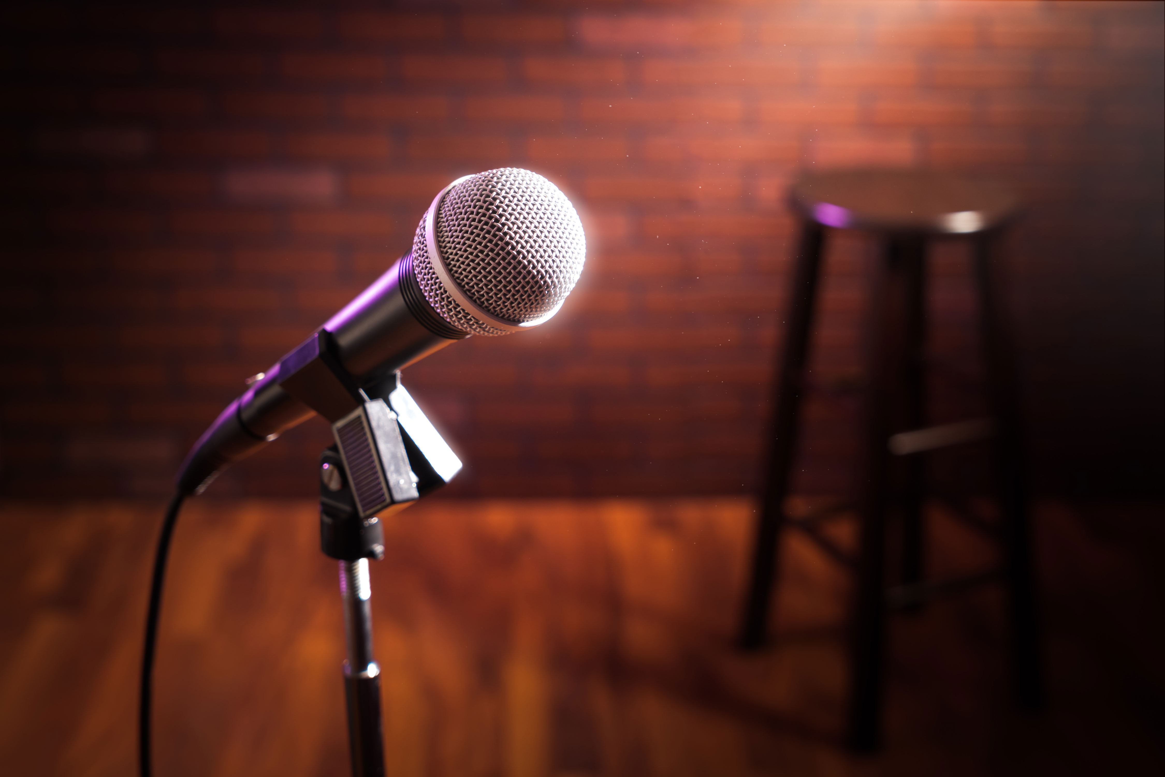 Comedians compete to entertain audiences at the The Punch-liner Comedy Club