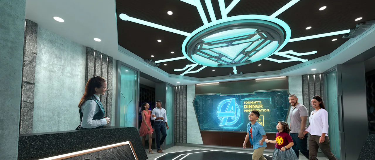 Family dining at Worlds of Marvel