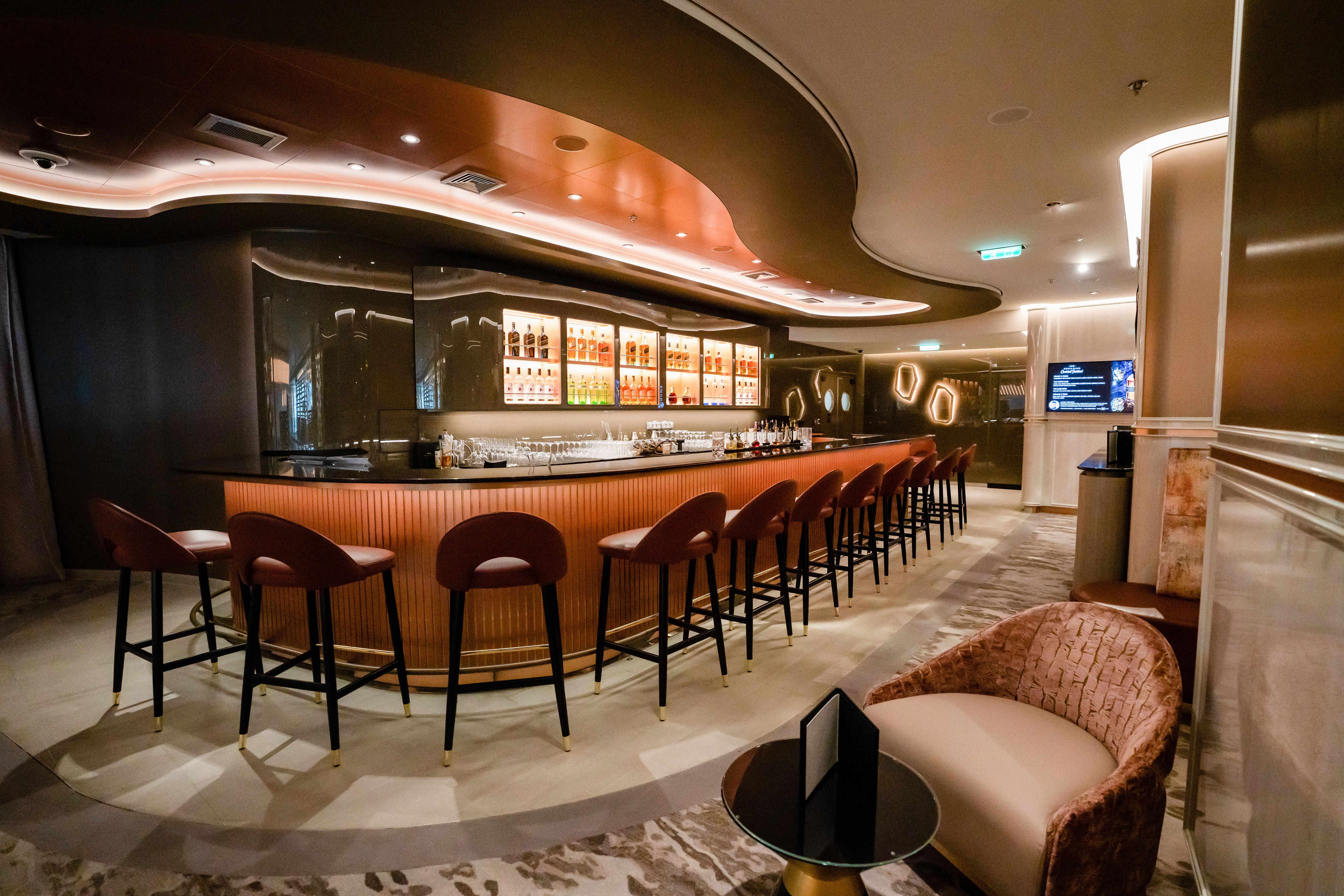 Enjoy a drink in World Class Bar