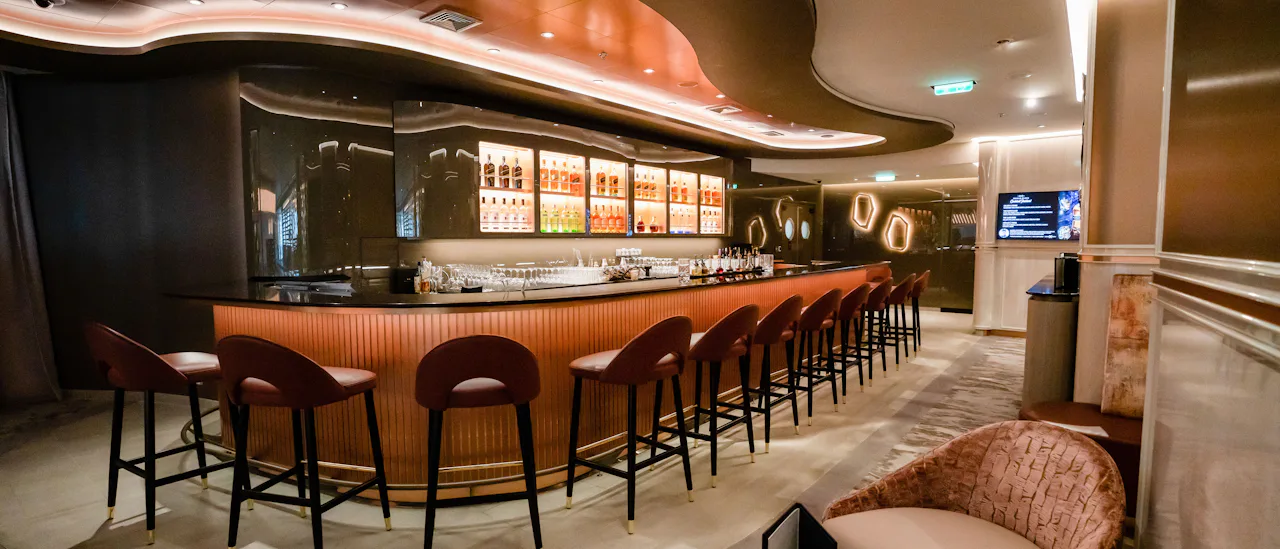 Enjoy a drink in World Class Bar