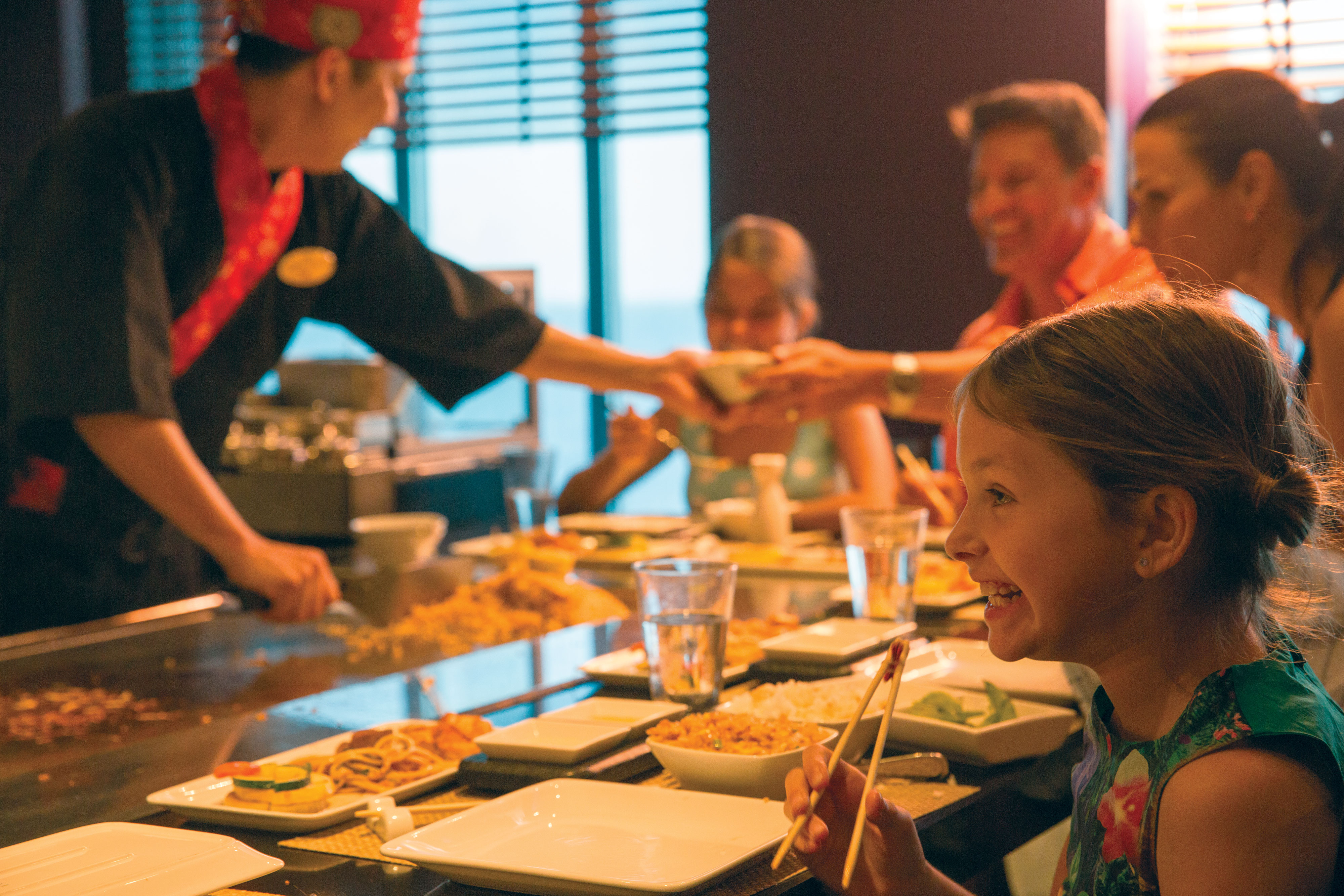 The speciality restaurant Teppanyaki