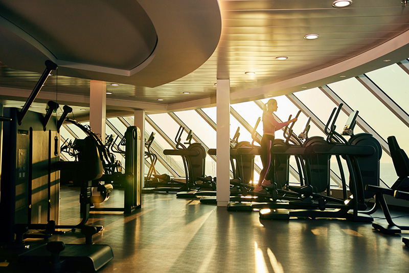 Exercise with ocean views